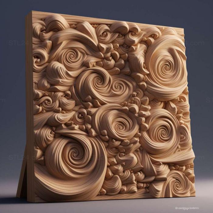 Patterns and decorations (stl foam 1, PATTERN_2569) 3D models for cnc